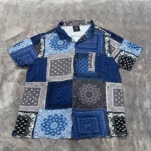 Junk Food Clothing Men’s Paisley button down